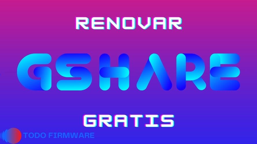 Renovar Gshare Gratis 