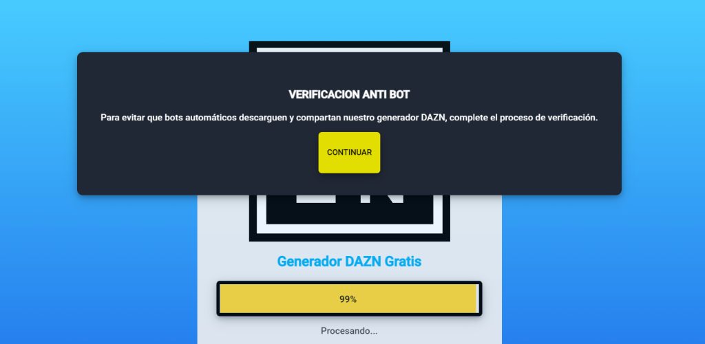 paso 3 verificamos y le damos a continuar