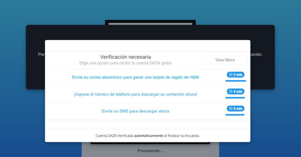 paso 5 tenemos que verificar completando 1 de estas ofertas